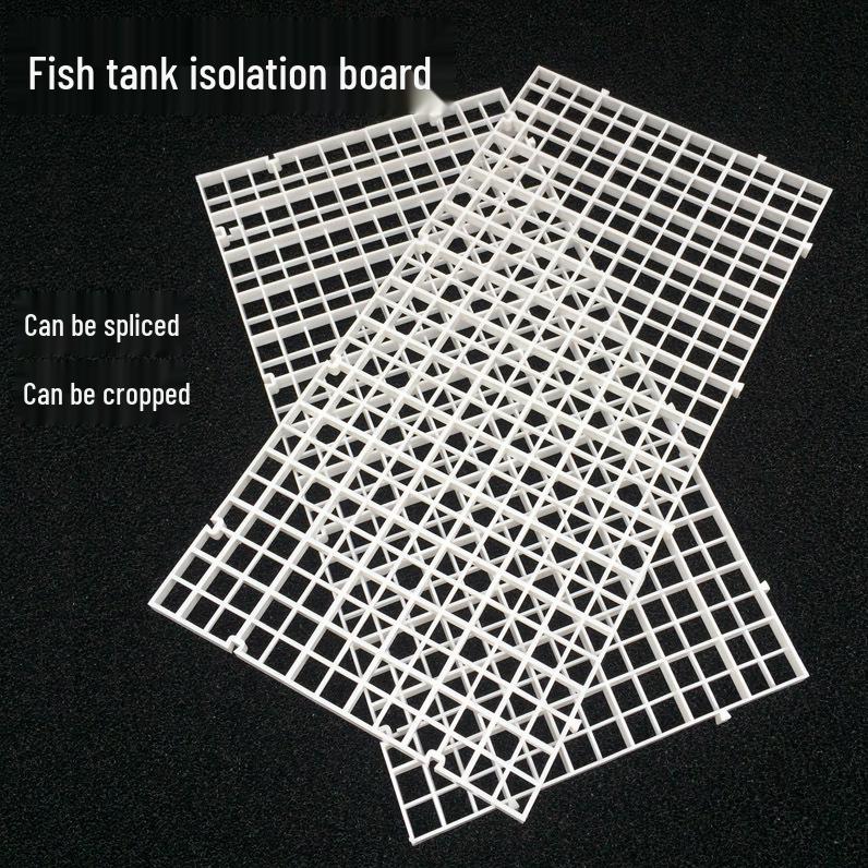Aquarium Isolation and Bottom Filter Grid Plates (Black, White, Transparent)