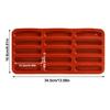 15 Hole Dessert Cake Mold Silicone Ice Cream Mold Durable Finger Biscuit Mould  Home Baking Tools