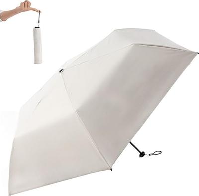 FANACAN Karbonfaser-Sonnenschirm mit UV-Licht, langlebig für Regen, Unisex für Männer und Frauen, ultraleichter Schutz, 100 % Blockierung, kompakt,