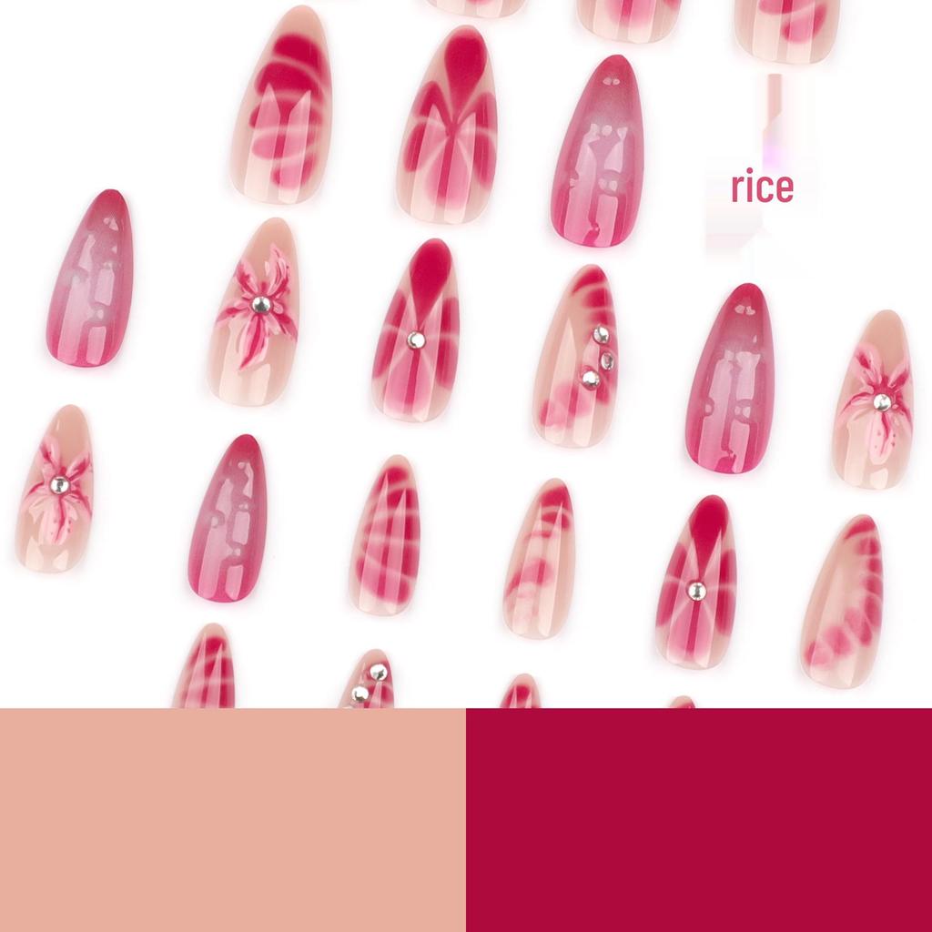 3D Rhinestone Nail Art: Cross-Border Hot-Selling Fake Nail Tips