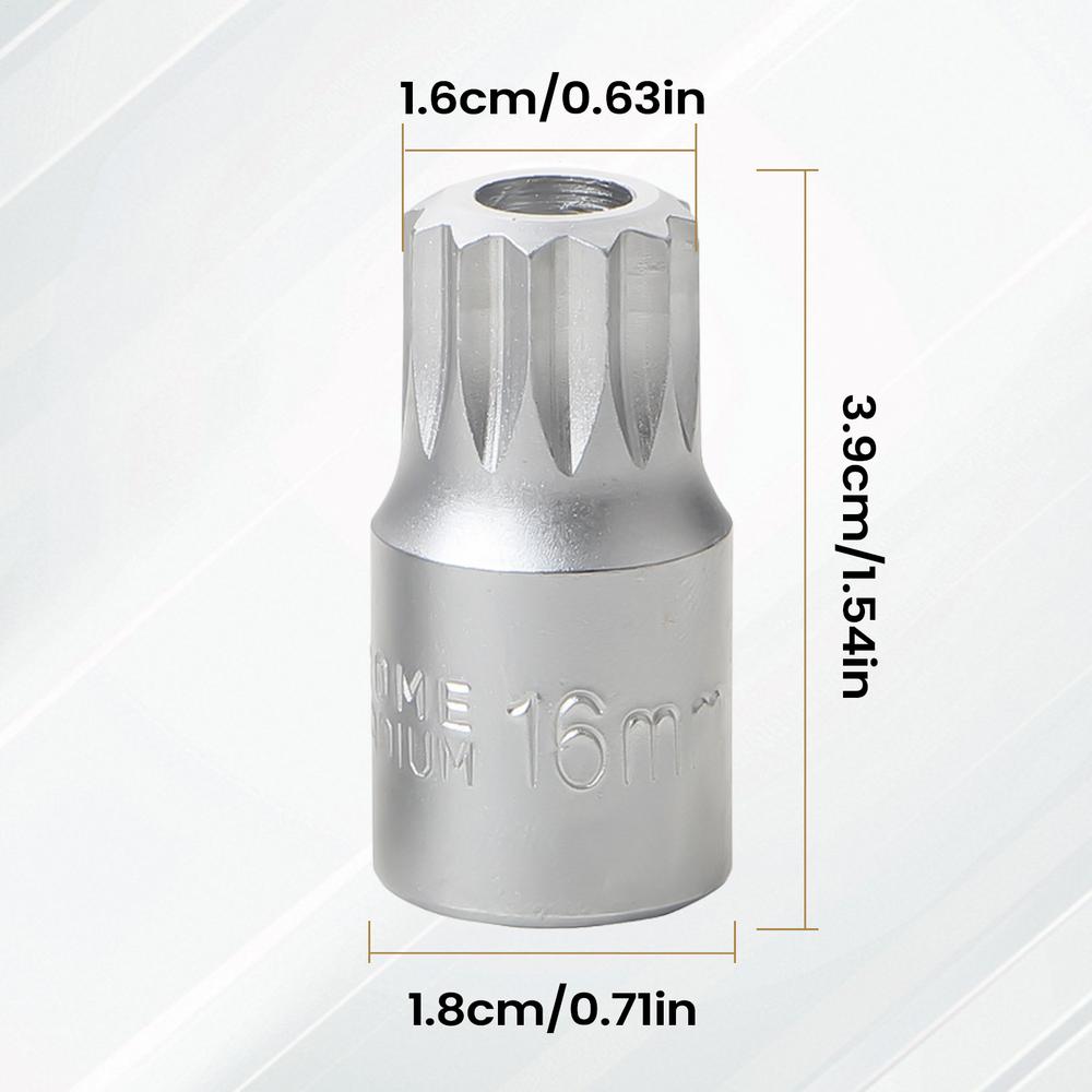 Auto Repair Gearbox Screw Socket Wrench 1 pc Portable Metal Drive Remover Oil Drain Plugs Car Repairing Tools For Car Vehicle