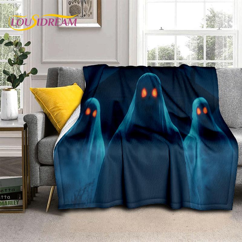 20 Style Gothic Horror Character Skull Ghost Spirit Soft Blanket,Soft Throw Blanket for Home Bedroom Bed Sofa Picnic Travel Gift