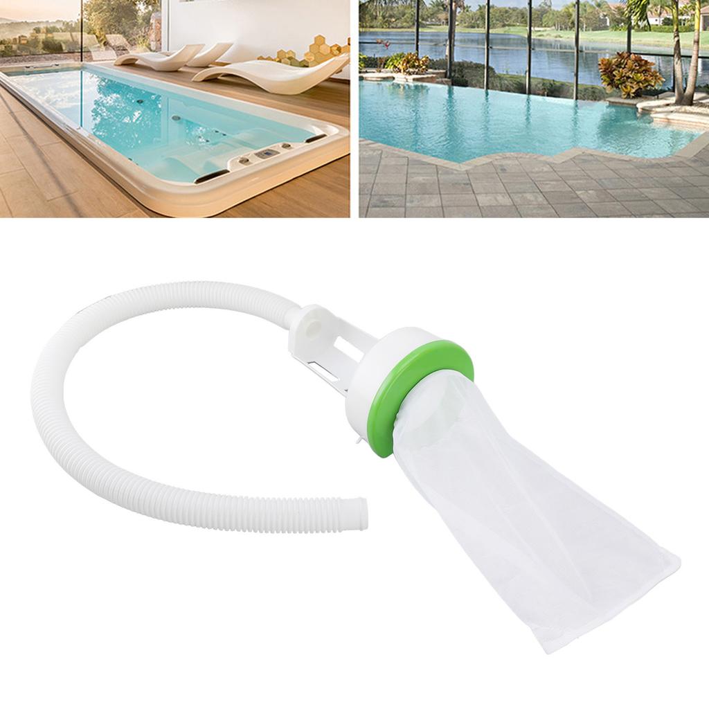 Pool Cleaner Leaf Bag, Pool Vacuum Replacement Mesh Bag, Plastic Leaf Collector Bag with Locking Cord,