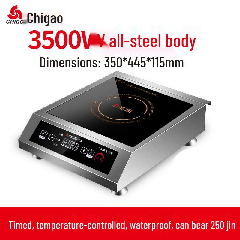 Zhigao 3500W Commercial Induction Cooker - High Power Stir-fry Model for Home and Restaurant Use