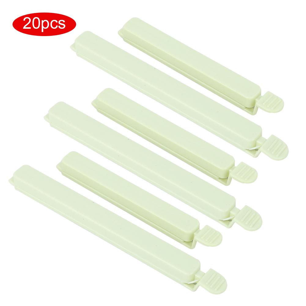 20PCS Portable Food Snack Bag Sealing Clips Clamp for Home Kitchen Storage Sealer ToolGreen