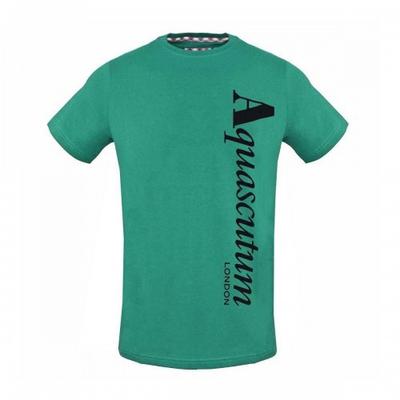 Aquascutum Herren T-Shirt mit vertikalem Logo