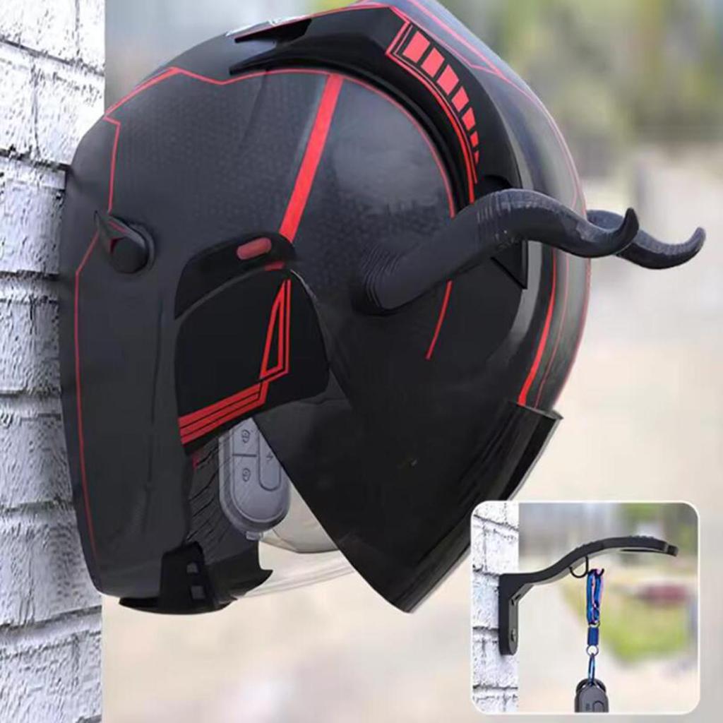 Bike Helmet Rack Wall Mounted Helmet Can Be Hung Without Punching Hat Storage Holder Motorcycle Safety Hat Hanging Rack Hook