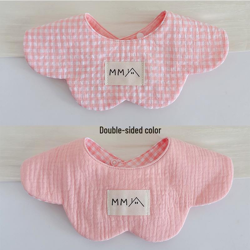 

Korean Style Baby Cotton Bibs - Soft, Waterproof, Double-Sided Saliva Towel for Infants