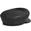 Vintage Genuine Leather Flat Cap: Men's Retro Sheepskin Hat for Spring & Autumn