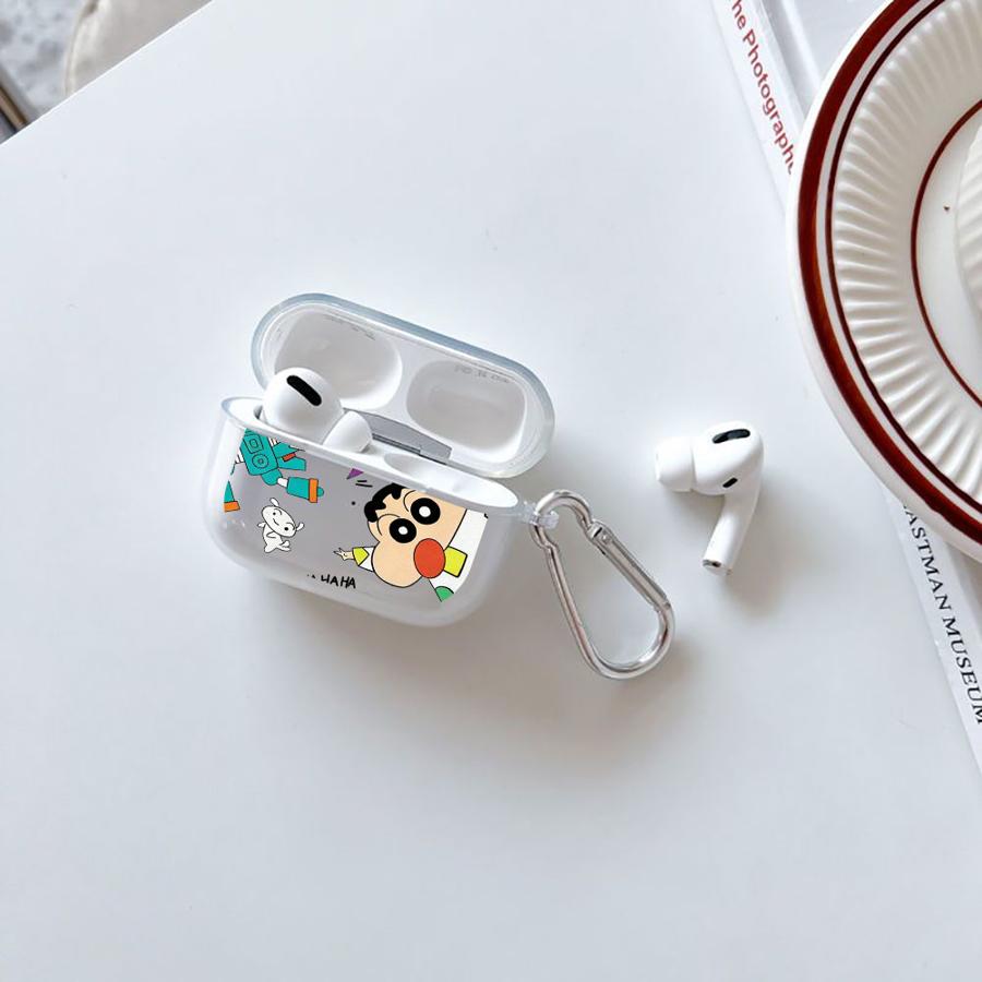 Cartoon Crayons Shinchan Clear Earphone Cases Cover Case For Airpods Pro 1 Pro3 2 4 Pro2 3