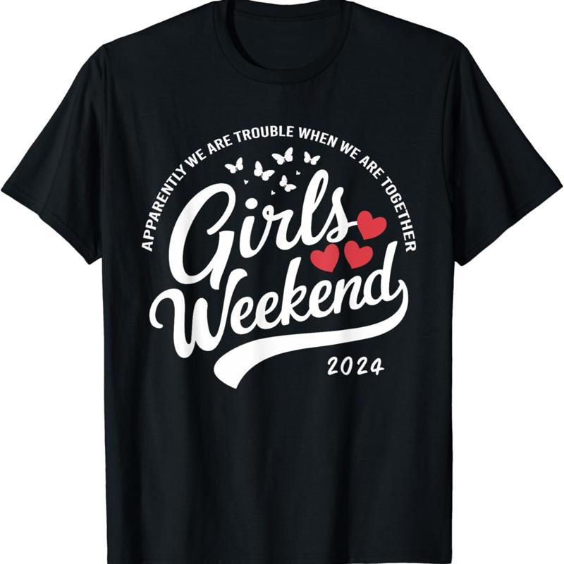 

Girls Weekend 2024 Apparently We Are Trouble Matching trip T Shirt 5XL різнокольоровий