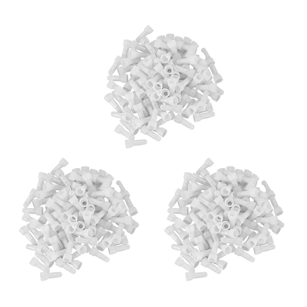 Pasotim 300pcs 22-16 GA AWG Closed End Crimp Cap Splice Gauge Wire Connector Terminals (White)