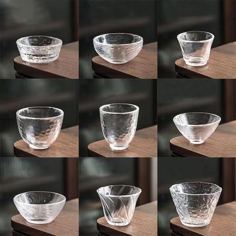 JIUMUQING Glass Tea Tasting Cup