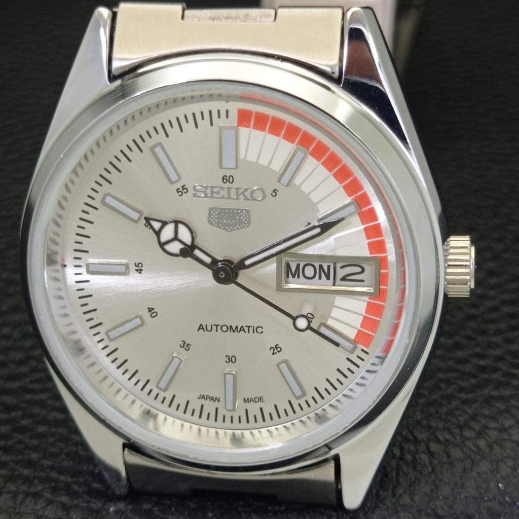AUTOMATIC VINTAGE REFURBISHED SEIKO 5 6309A JAPAN MENS SILVER WATCH A440756-9 Sk-a440756-1