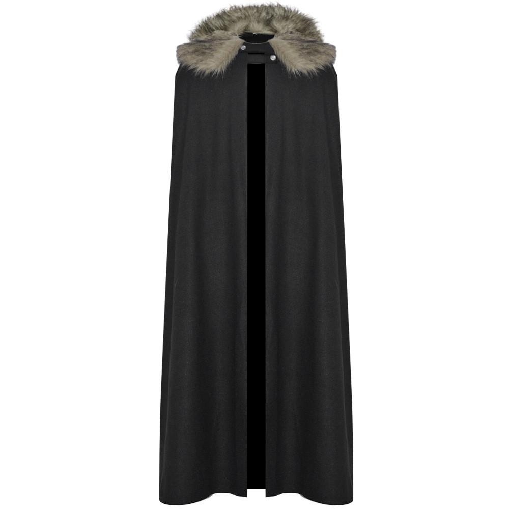 Game Of Thrones Jon Snow Cosplay Cloak With Wool Collar For Medieval Costume Events S