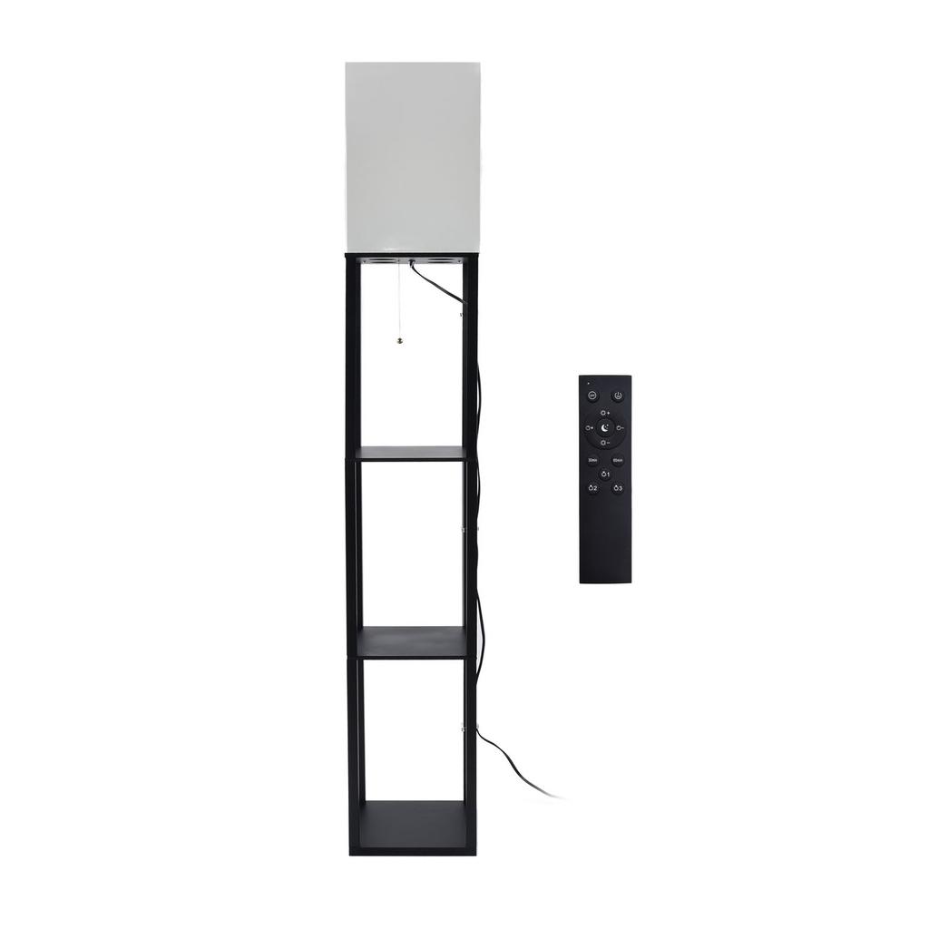 Lămpi de podea Panouri din lemn compozit Becuri reglabile Pătrată Modern Minimalist Lumină de podea cu 3 straturi