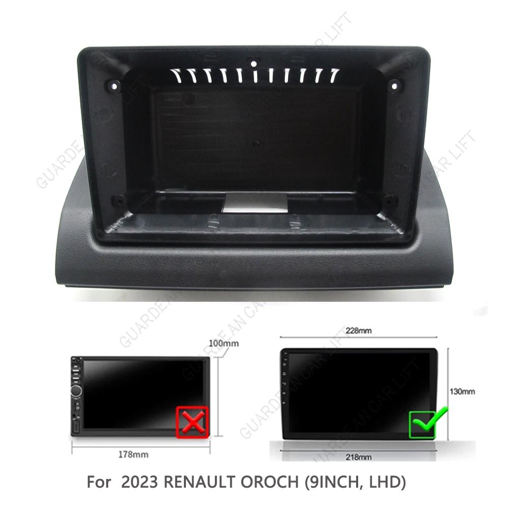 For 2023 RENAULT Duster OROCH (9INCH, LHD) Car Radio Fascias Android Stereo Frame Player 2 Din Head Unit Panel Dash Trim