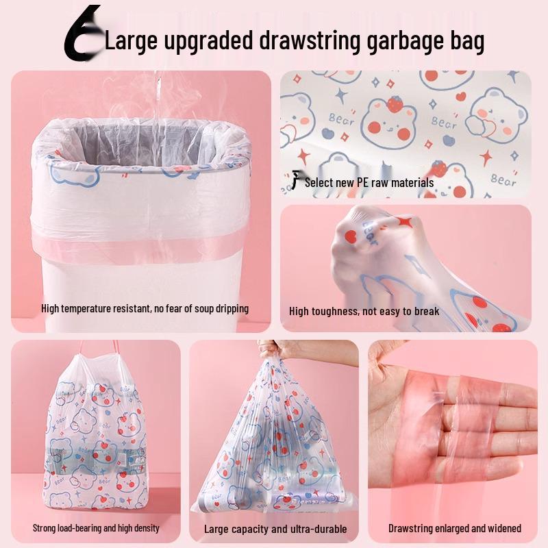 Large Durable Kitchen & Office Garbage Bags – Household & Dorm Use