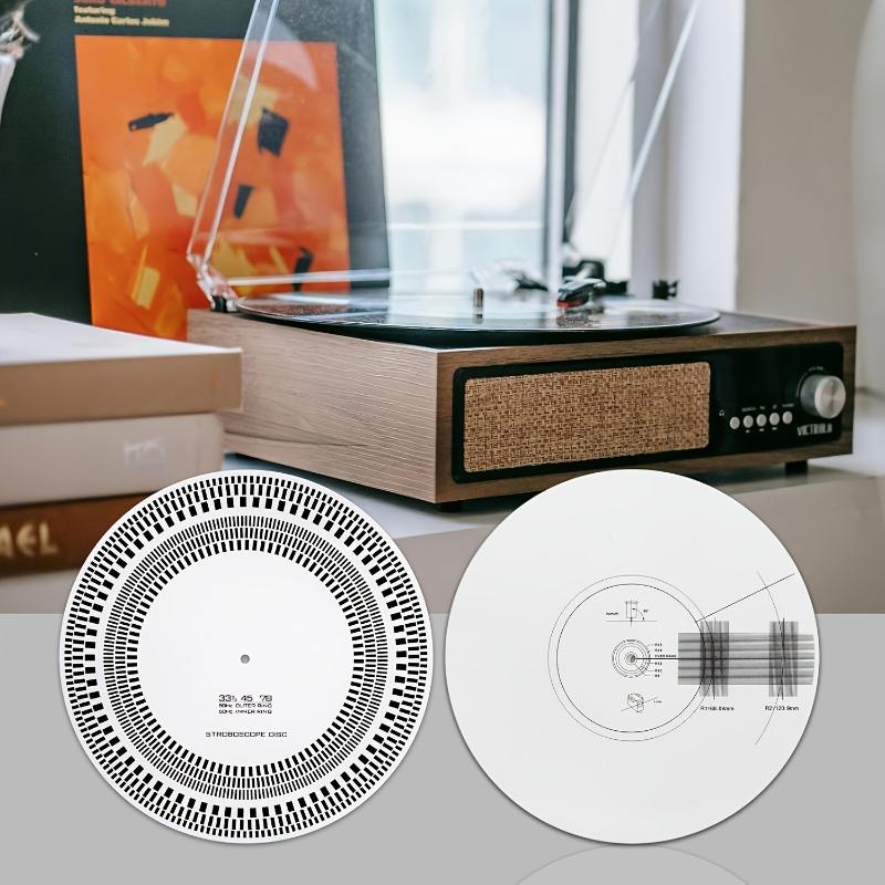 Scratch Resistant LP Vinyl Record Calibration Plate Strobe Disc Adjustment Tool for Audio Enthusiasts