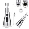 Kitchen Faucet Aerator 3 Modes Bathroom Anti-splash Tap Extender Adapter Faucet Washbasin Sprayer Saving Water Tap Filter Nozzle