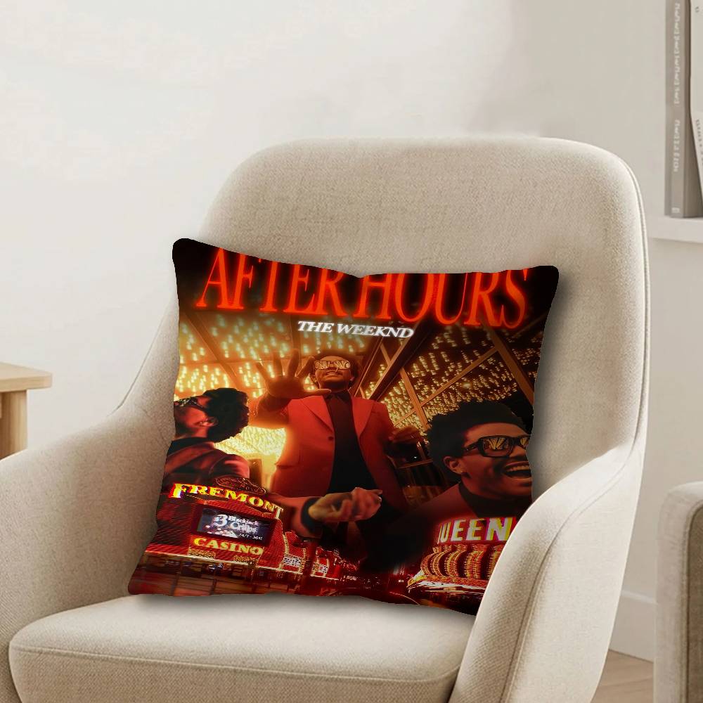 Music Hot Album Star The Weekend Pillowcase Toon Gift Cushion Cover Bedroom Home Sofa Chair Seat Decor Pillow Case