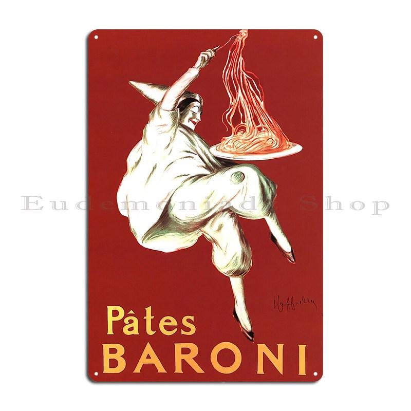 Vintage Italian Spaghetti Pasta Poster Food Art Italy Metal Signs Rusty Cinema Club Garage Decoration Character Tin Sign Poster