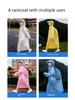 Children's Large-Brimmed Face-Protecting Disposable Raincoat for School, Special for Kids, Can Be Carried with a Backpack, Rainproof Poncho, Portable