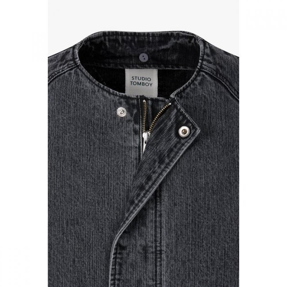 Studio Tomboy Removable Hooded Denim Jumper  9176113971ct 