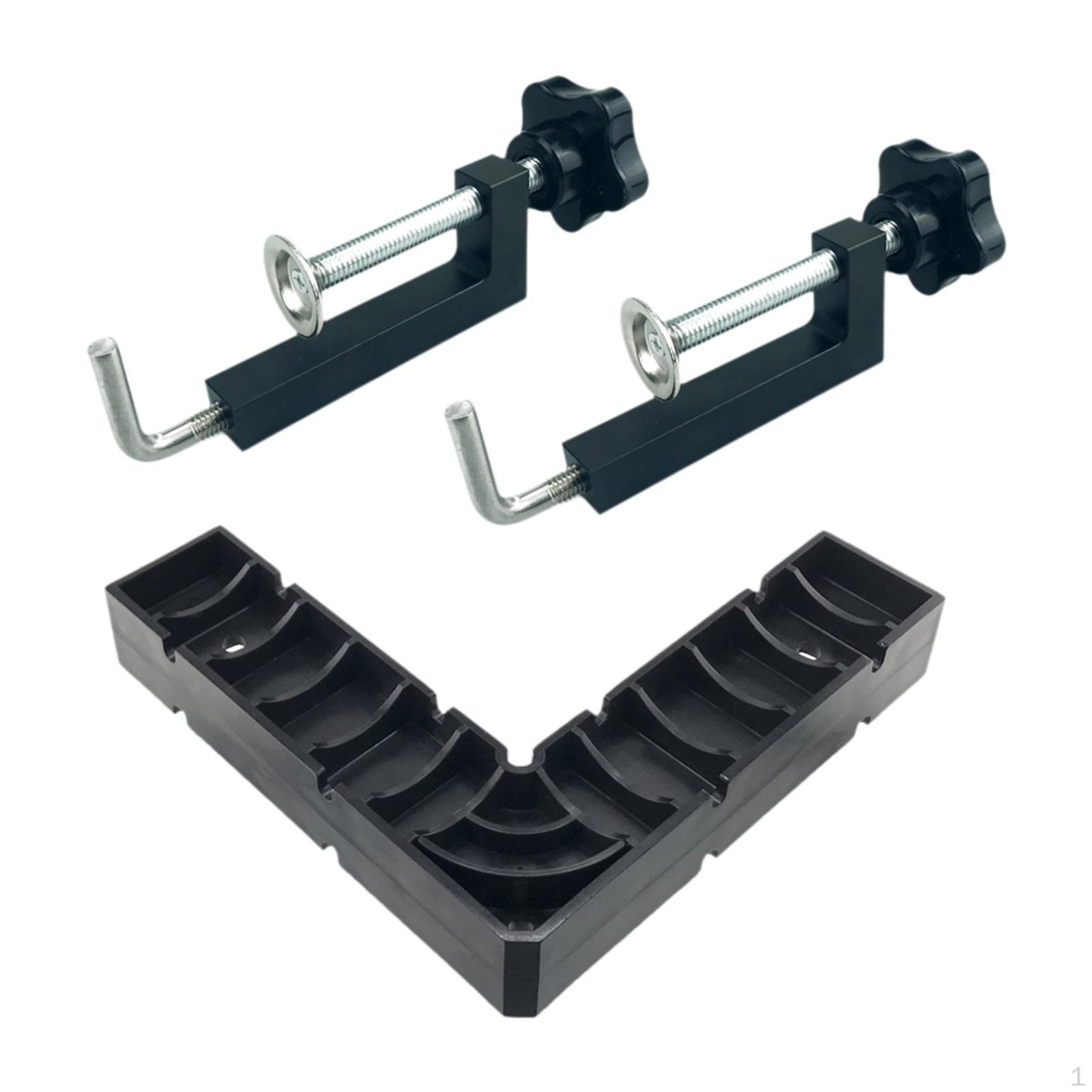 

Corner Clamps Tools Accessories Carpenter Supplies Positioning Clamp Right Angle for Frame чорний