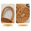Brown Wall Mounted Storage Basket Hand-weave Flower Basket Durable Hanging Basket  Home Decoration