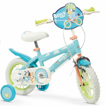 Vélo Enfant Bluey Disney 12 Pouces Pour Enfants de 3 à 5 Ans bleu