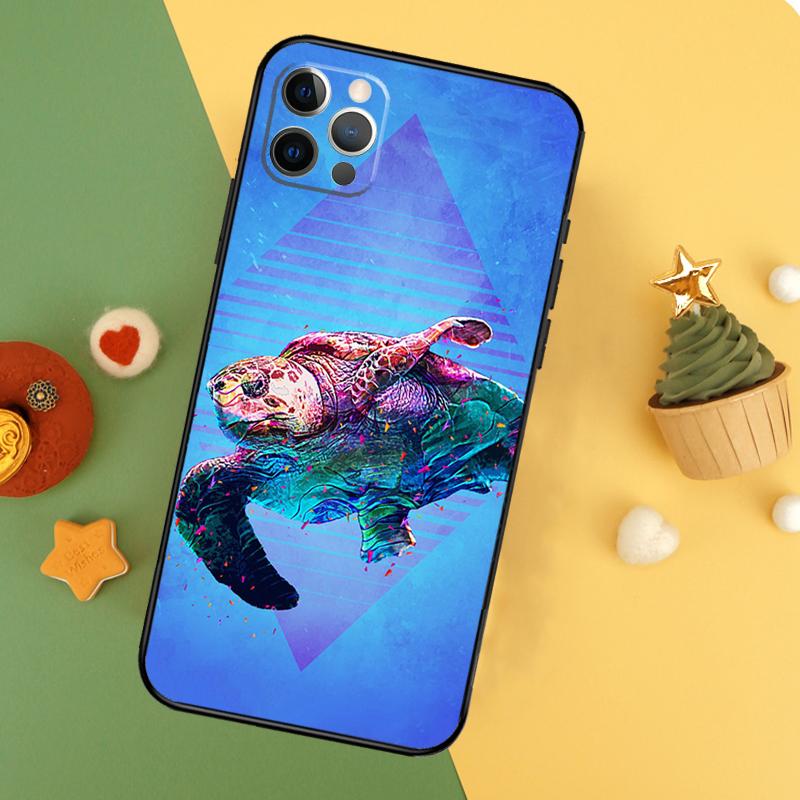 

Sea Turtle Phone Case For iPhone 17 17Air 16 16E 15 14 13 12 11 Pro Max 12 13 Mini Shockproof Cover iPhone 12 mini