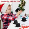 4Pcs Mini Snowman Hats Small Top Hat Decorative Cylinder Cap for Handmade Crafts Christmas Decoration Mini Snowman Hat