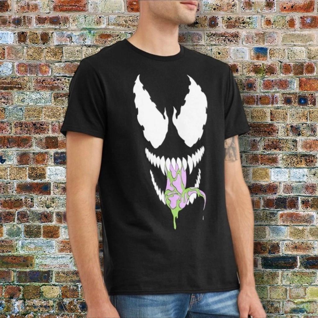 Men s Marvel Venom Smile T-Shirt Black Size Large - New S