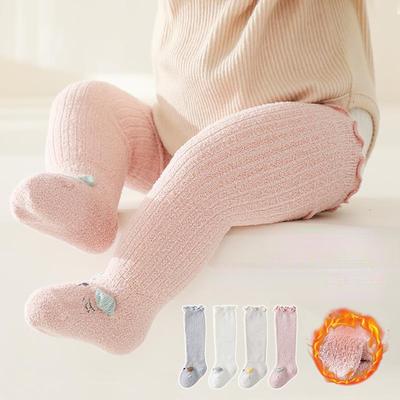 Kinder Lange Socken Fleecegefüttert Verdickt Korallenfleece Kindersocken Klasse A Atmungsaktiv Säugling Neugeborenes Babysocken