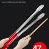 Stainless Steel BBQ and Fried Food Tongs with Extended Grip