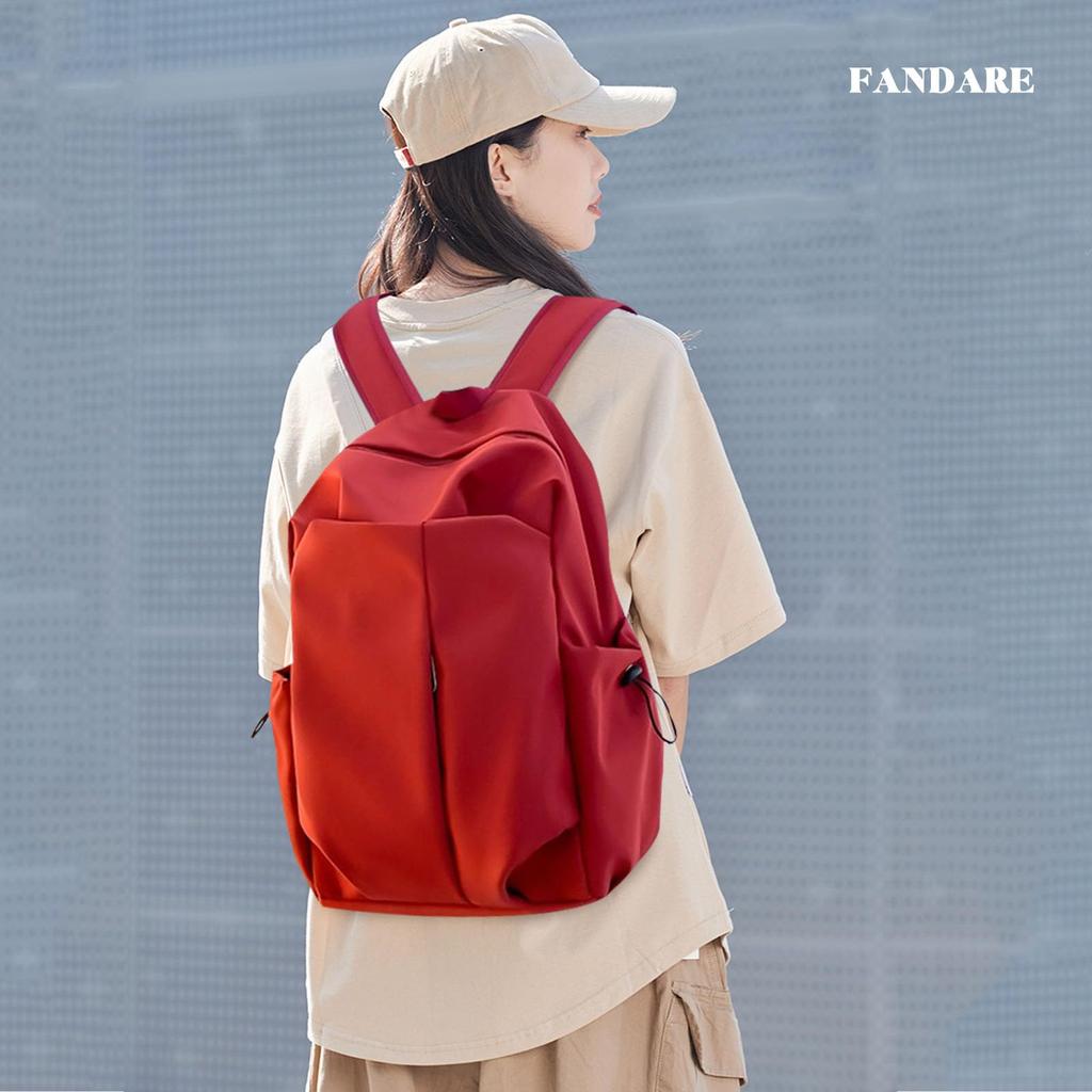 FANDARE Women's Backpack, Simple Design, Large Capacity, Lightweight, A4 Size, 15.6-inch Laptop Storage, Simple Design, Popular, Unisex, Perfect for