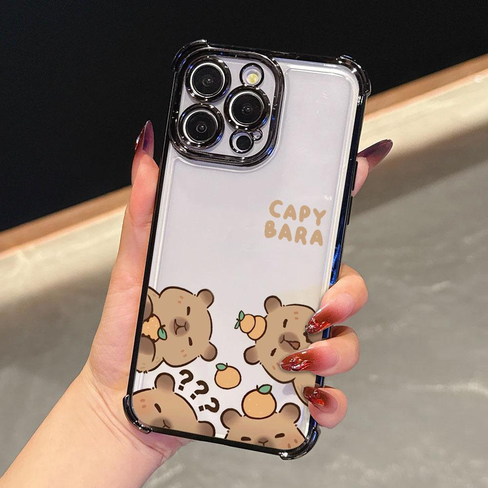 Cute Little Capybara Case For Samsung Galaxy A57 A37 A07 A17 A56 A55 A54 A52 A53 A36 A34 A35 A33 A73 A26 A25 A16 A06 Phone Cover