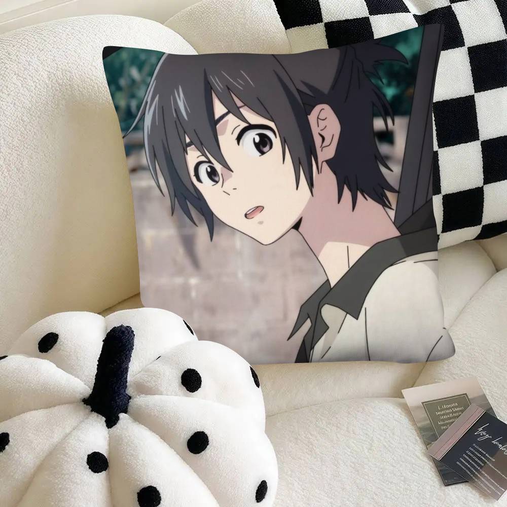 Anime The Stranger By The Beach Pillow Case Fashion Square Pillowcase Bedroom Sofa Room Ins Decoration Leisure
