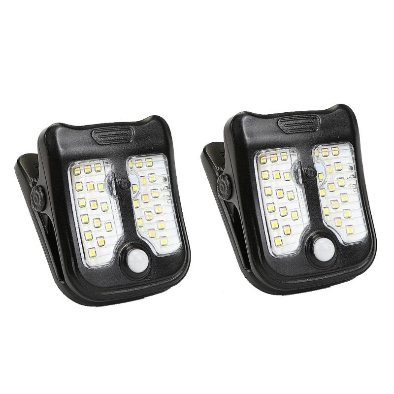Solar Clip LED Licht Bewegungssensor Wand Außen Action Powered Lampe Lichter Für Camping Landschaftsbeleuchtung Hof Wiederaufladbar