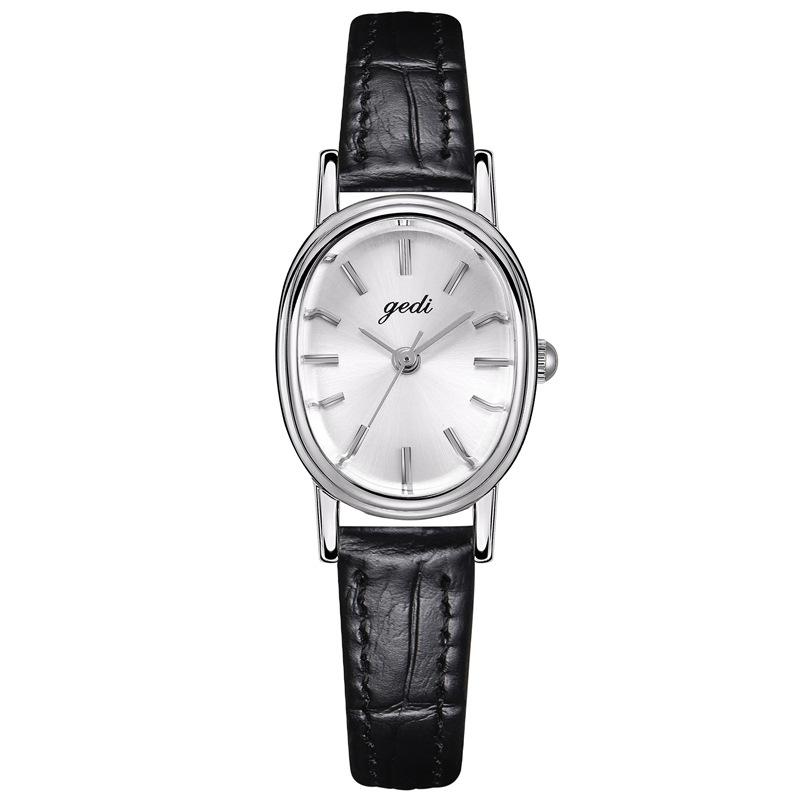 

CQ447 Винтажные женские часы простые овальные кожаные водонепроницаемые кварцевые часы часы легкой роскоши подарочные часы для женщины