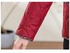 Chic Autumn/Winter Cotton Jacket with Fleece for Middle-Aged and Elderly Women, Warm Short Coat