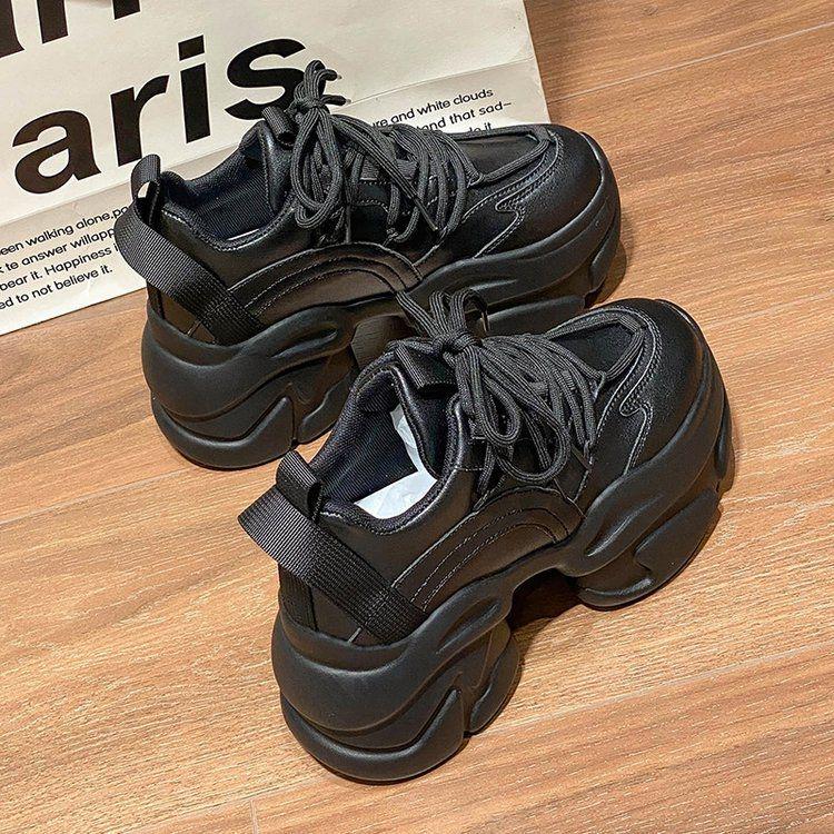 Women's 2025 Autumn Platform Dad Sneakers - Trendy European Style with Height Boost