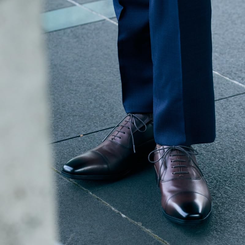 [Texcy Luxe] Business-Schuhe, Sneakers aus echtem Leder, TU-7010, Herren, Weinrot, 26,0 cm, 3E