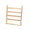 Wooden Earring Holder Organizer 4-layer Necklace Display Rack Jewelry Holder Display  for Boutique