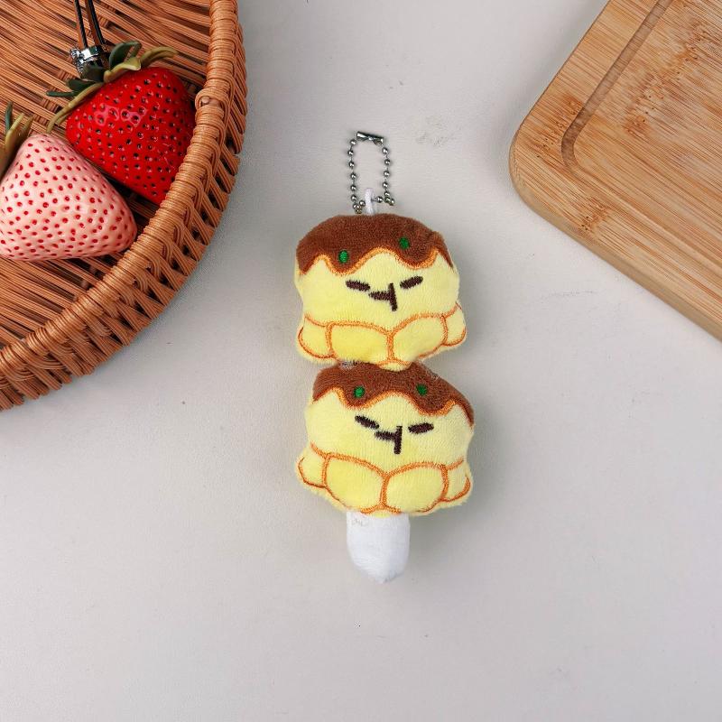 Cute Kanto Cooking Plush Doll Pendant Keychain Cartoon Cuisine Stuffed Doll Backpack Pendant Decoration Pendant Accessory Gift