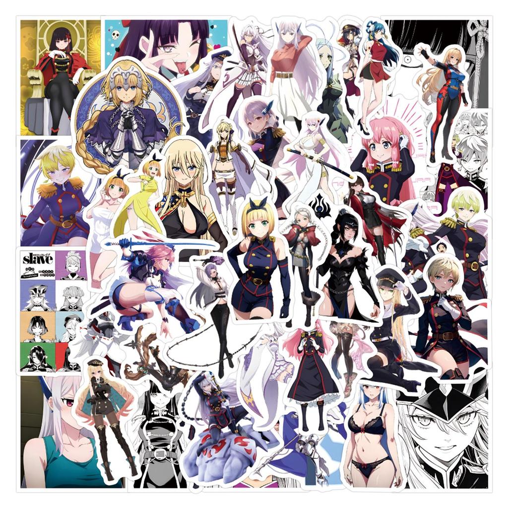 55 Mato Seihei No Slave Anime Stickers for Journals, Stationery, Water Bottles, and Laptops - Waterproof Decals