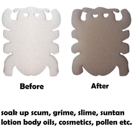 16Pcs Oil-absorbing Sponges Highly Absorption Compact Size Extra Soft Creative Shape Filter Cleaning Sponges Hot Tub Pool Cleaning Tool Pool Supplies