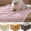Dog Blanket Winter Autumn Warm Lightweight Soft Fluffy Coral Fleece Cat Puppy Bed Mat Pet Sleeping