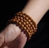 Exquisite 8mm Sandalwood Barbie Buddhist Prayer Beads Bracelet